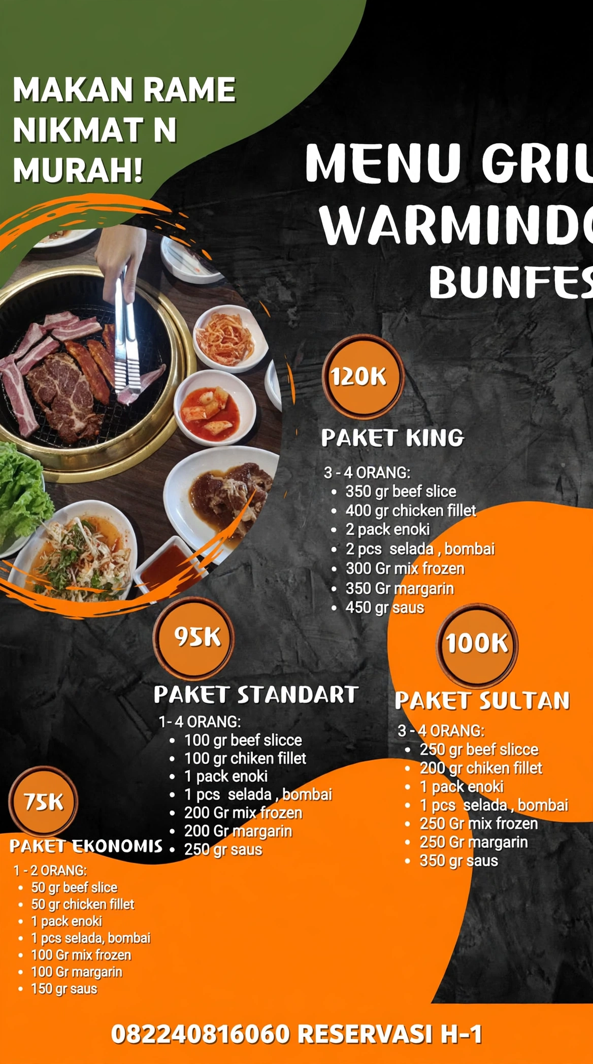 Halaman menu Grill